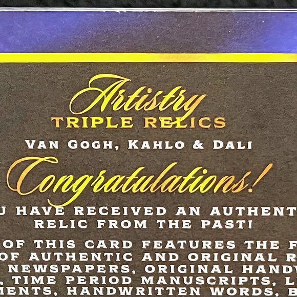 Authentic Frida Kahlo, Dali & Van Gogh Handwriting & Art Relics Piece of History - Picture 5 of 6